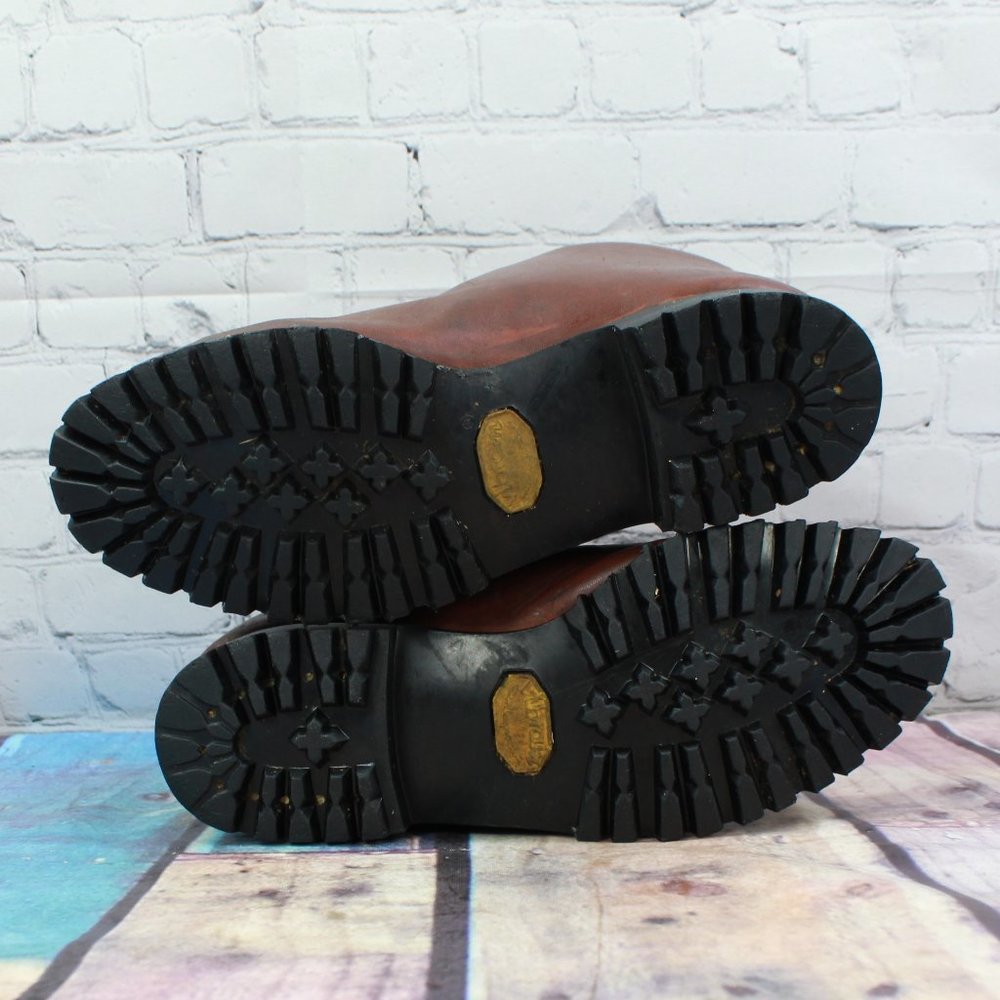 Vtg TIRAH Lace Up Outdoor Boot Vibram Size 9.5 M - Picture 9 of 9